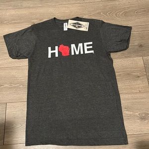 NWT My State Threads Wisconsin HOME Shirt Small